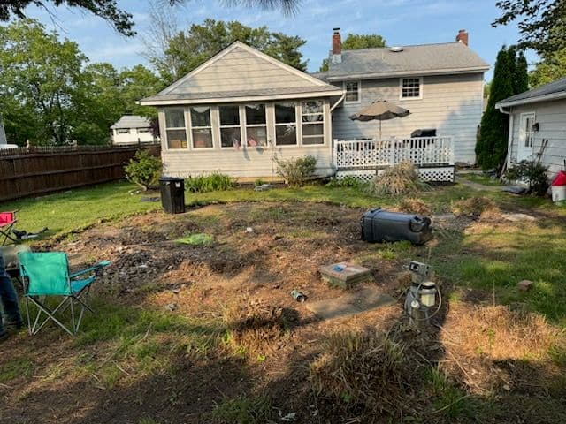Lawn Transformation with Regrading and Overseeding image